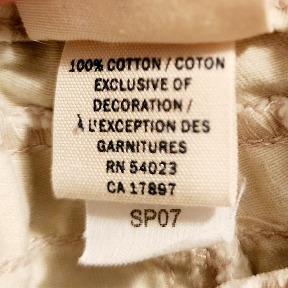 Old Navy Maternity Low Waist Cropped Khaki Pants Women's Size 8 Adjustable Waist - Picture 10 of 11